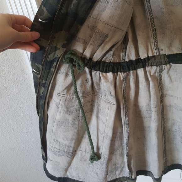 Camouflage and faux leather utility jacket - Picture 5 of 8